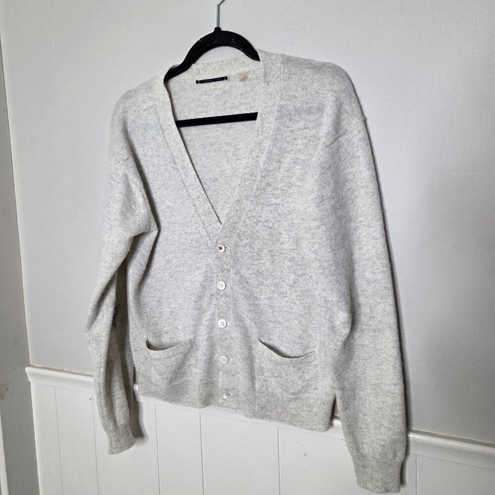 BRAZEAU TRICOT Cashmere Crown Cardigan Sweater